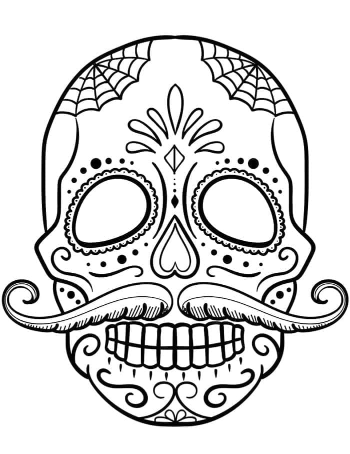 Zuckerschädel (Calavera) ausmalbilder