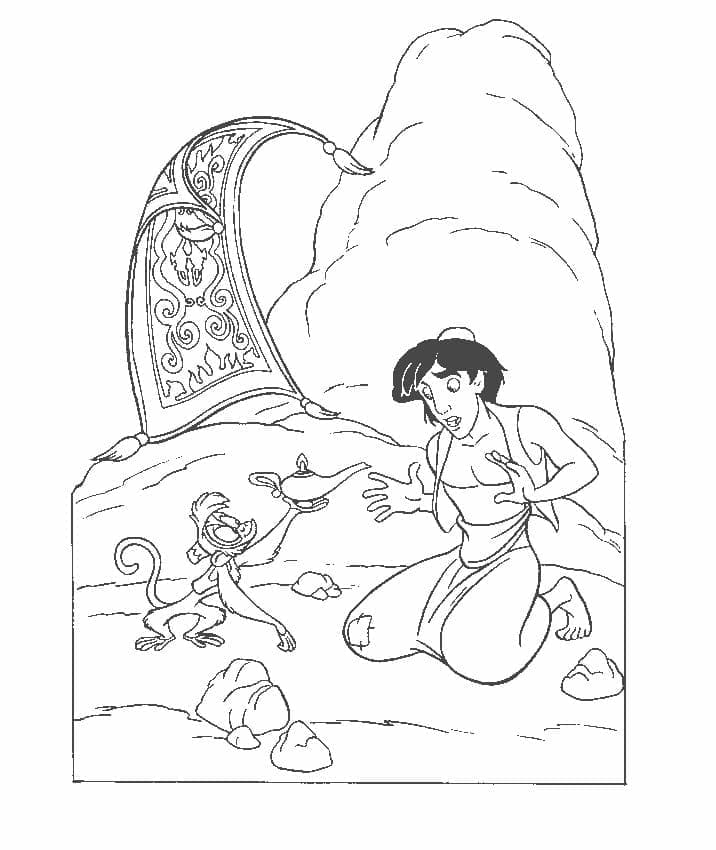 Aladdin Malvorlage ausmalbilder