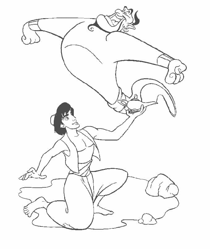 Aladdin kostenlos für Kinder ausmalbilder