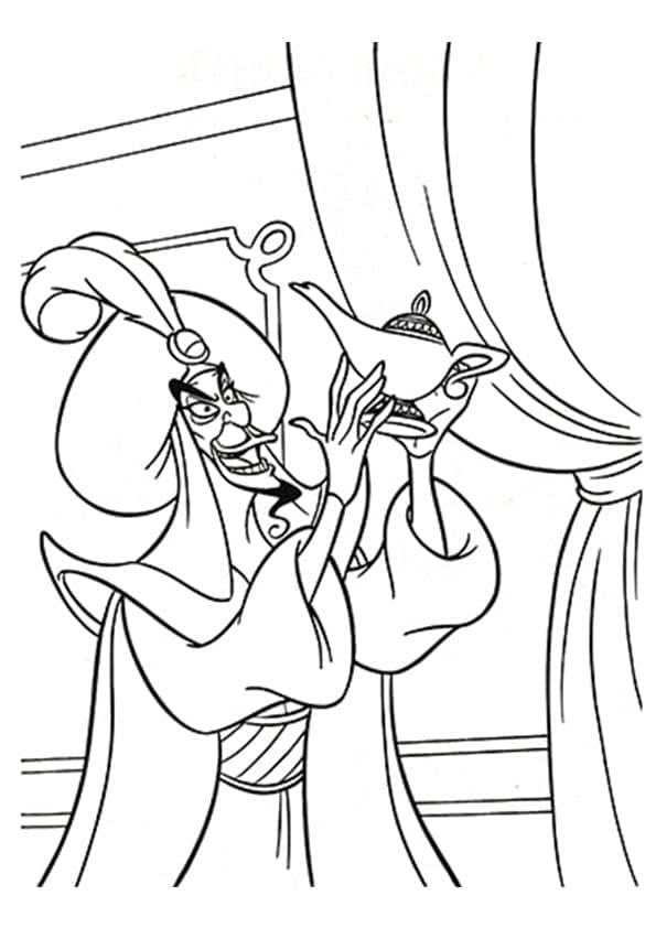 Aladdin zum Drucken ausmalbilder