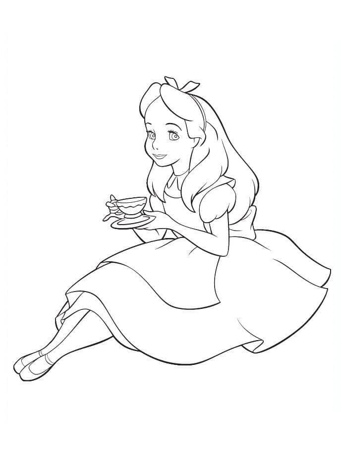 Alice im Wunderland (2) ausmalbilder