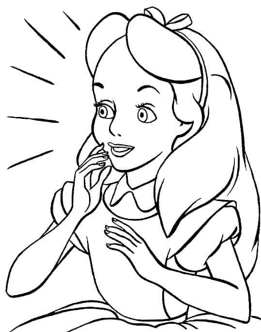 Alice im Wunderland für 5-jährige Kinder ausmalbilder