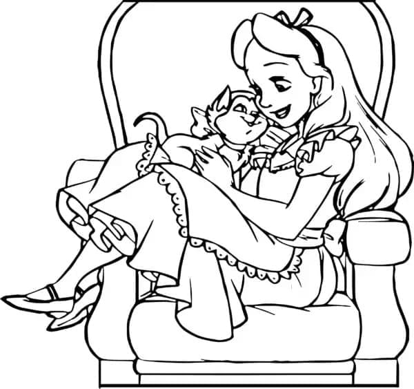 Alice im Wunderland zum Ausdrucken ausmalbilder
