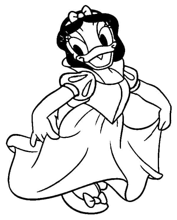 Animierte Daisy Duck ausmalbilder