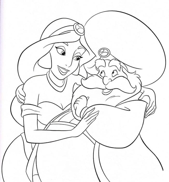 Animiertes Aladdin ausmalbilder