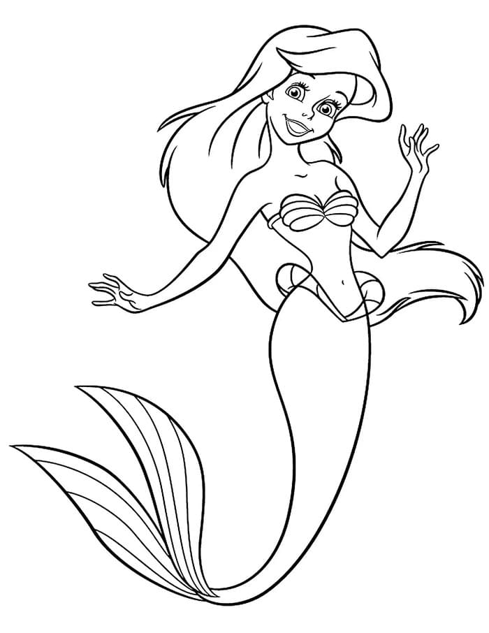 Arielle als Disney-Motiv ausmalbilder
