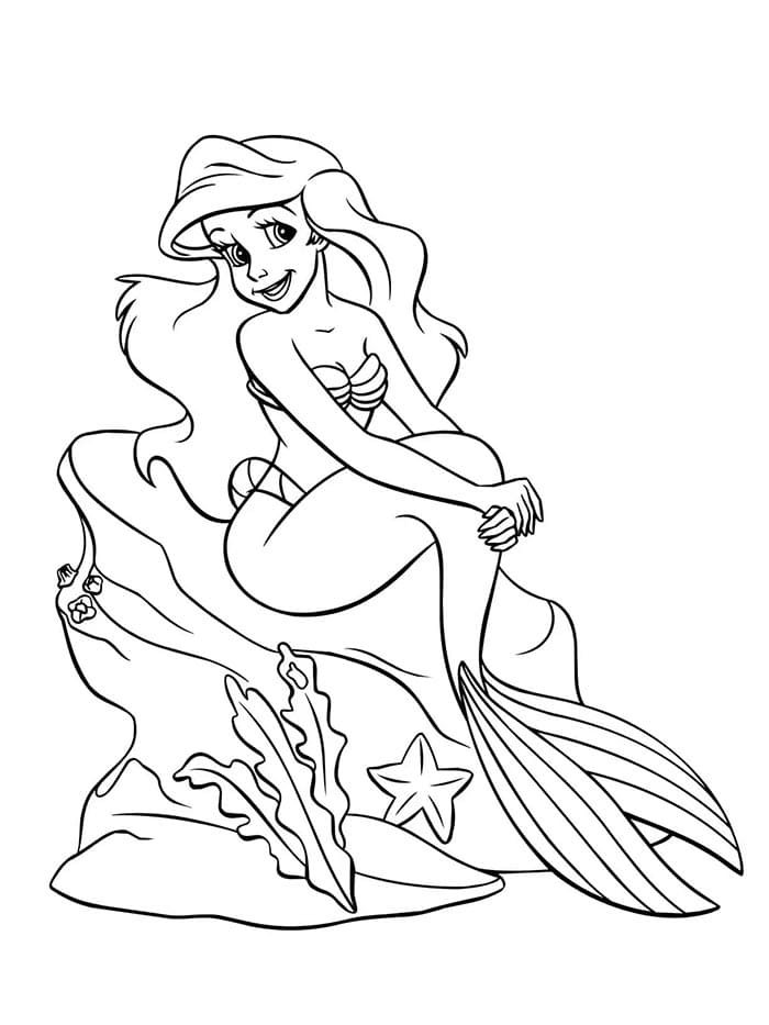 Arielle aus der Disney-Welt ausmalbilder