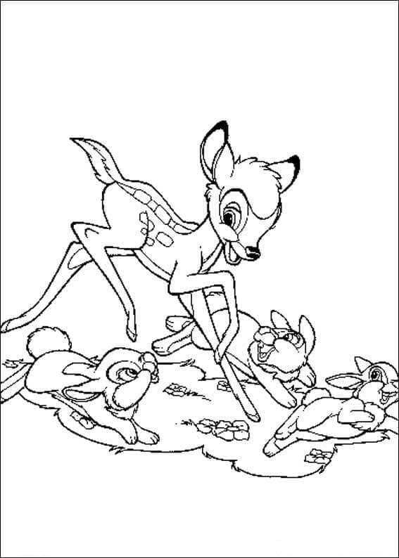 Bambi als Disney-Motiv ausmalbilder