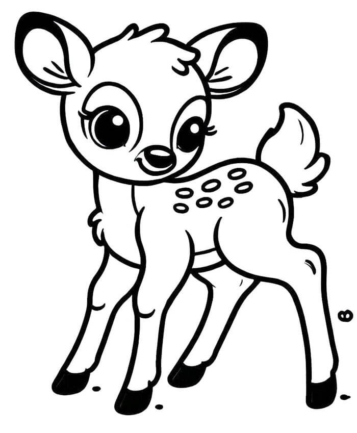 Bambi kostenlos für Kinder ausmalbilder