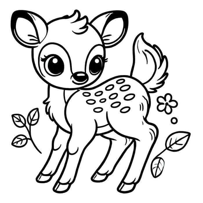 Bambi zum Ausdrucken ausmalbilder