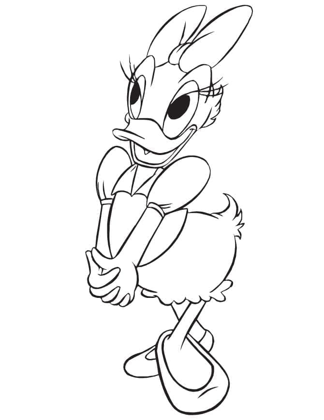 Beliebte Disney Daisy Duck ausmalbilder