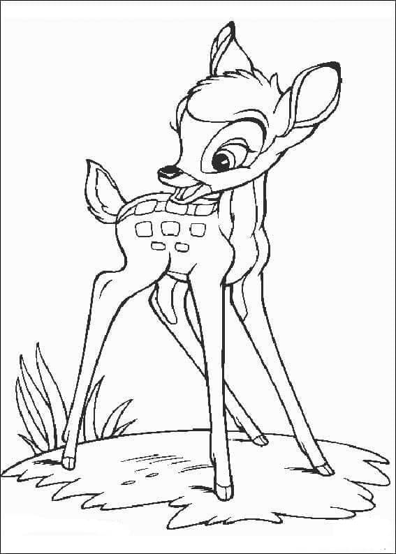 Bezaubernder Bambi ausmalbilder
