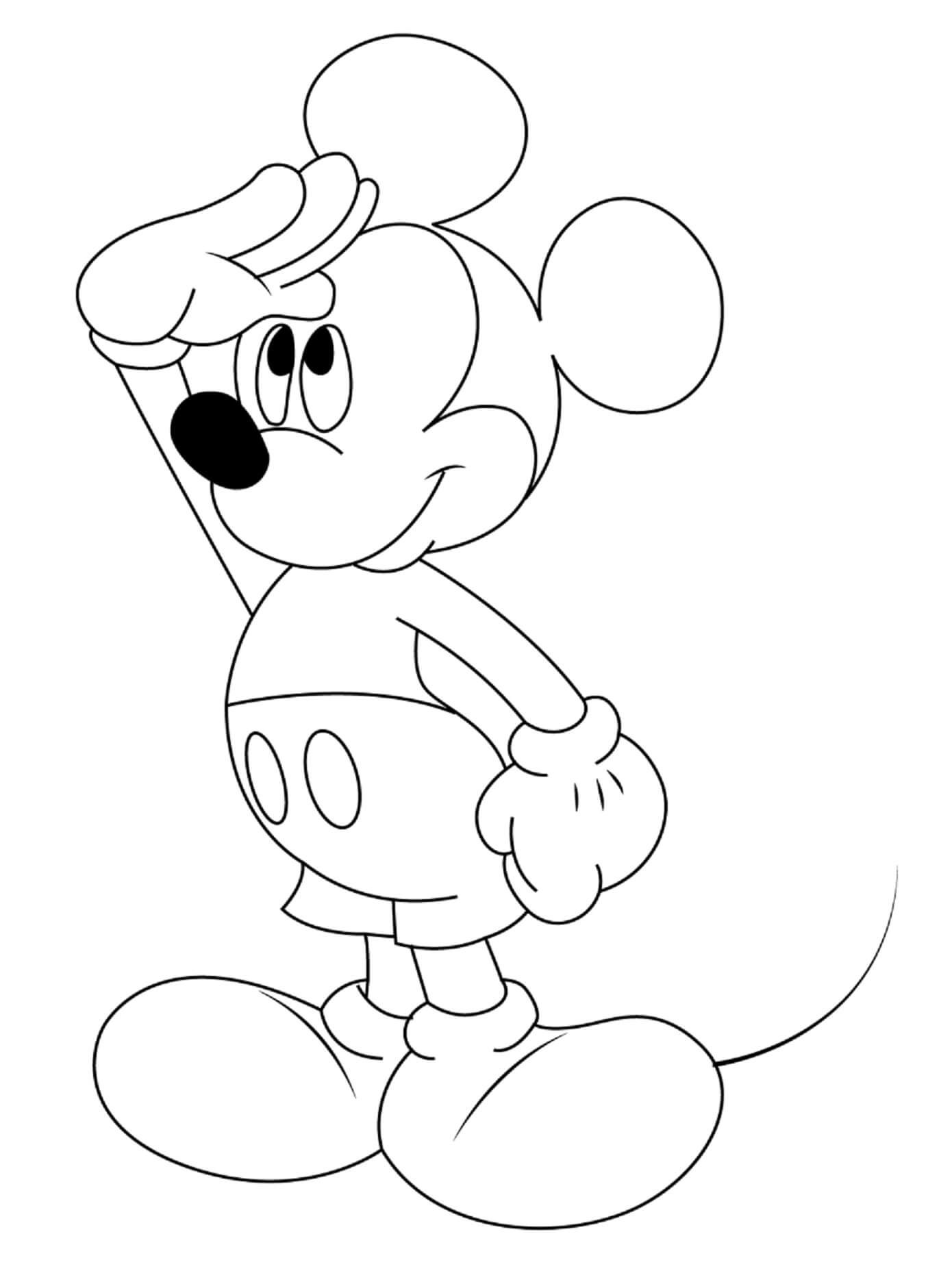 Bezaubernder Mickey Mouse ausmalbilder