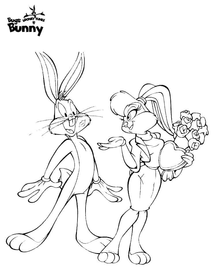 Bugs Bunny Druckvorlage für Kinder ausmalbilder