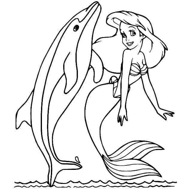 Cartoon Arielle ausmalbilder