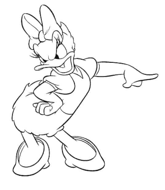 Daisy Duck für 2-jährige Kinder ausmalbilder