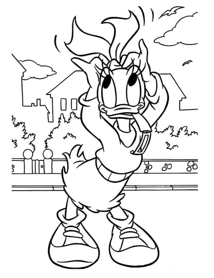 Daisy Duck im Disney-Stil ausmalbilder