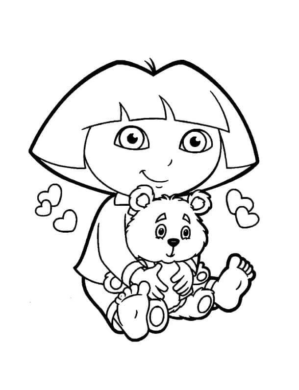 Dora druckbares Bild ausmalbilder