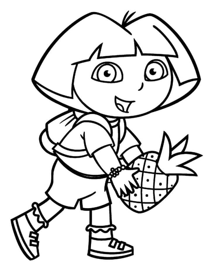 Dora für 1-jährige Kinder ausmalbilder