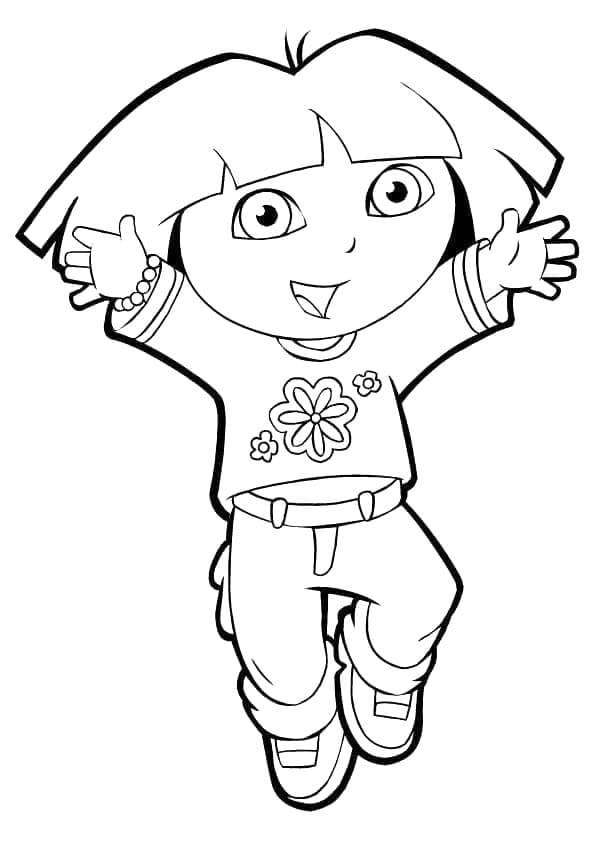 Dora kostenloses Bild ausmalbilder