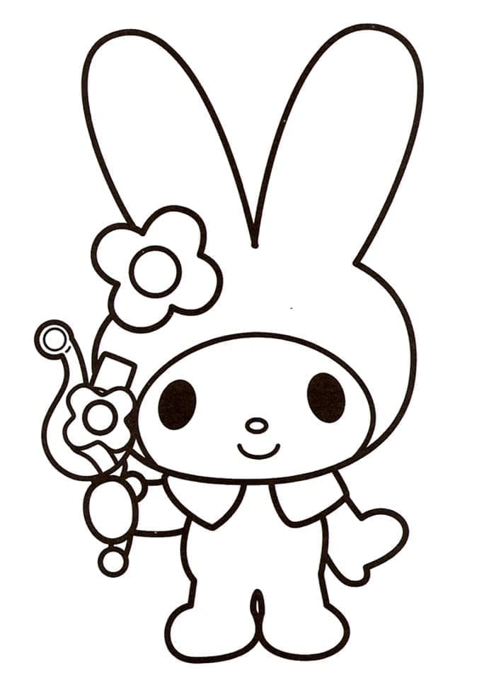 My Melody ausmalbilder