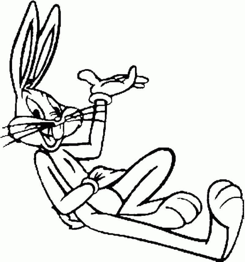 Druckbarer Bugs Bunny für Kinder ausmalbilder