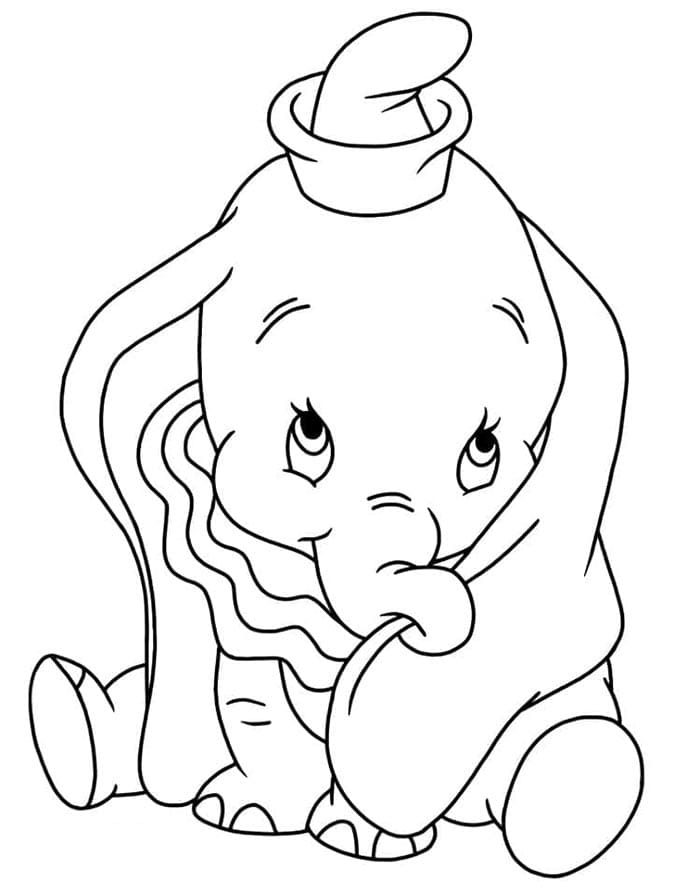 Druckbarer Dumbo ausmalbilder
