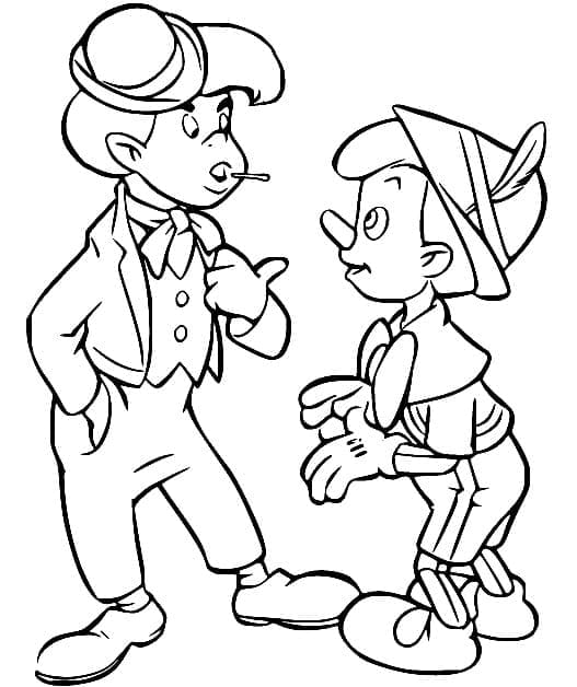 Druckbarer Pinocchio ausmalbilder