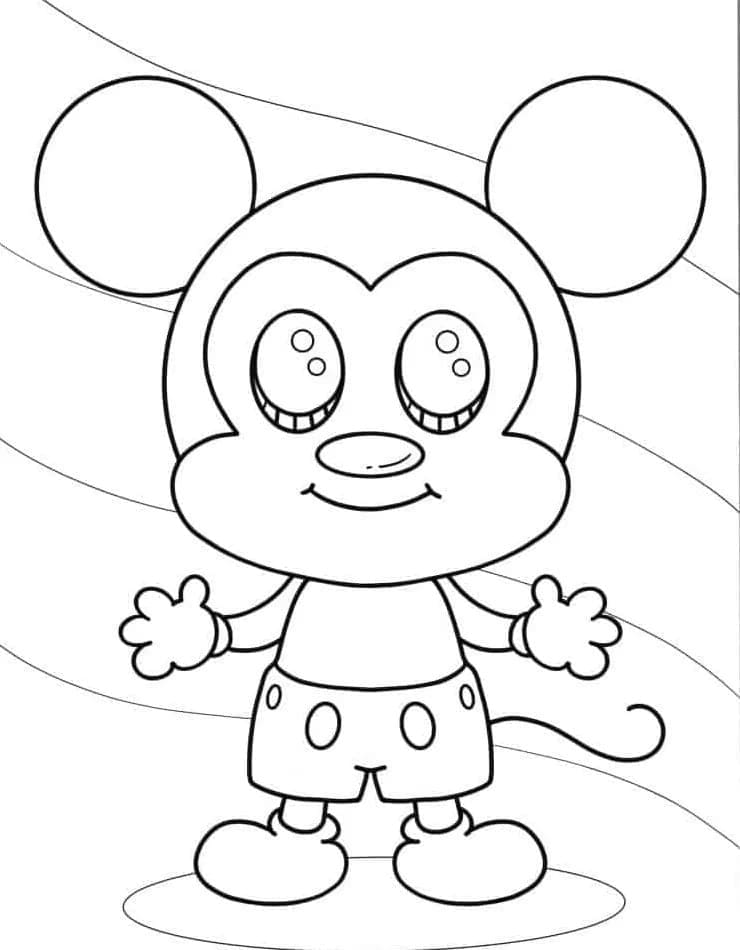 Druckbares Mickey Mouse Bild ausmalbilder