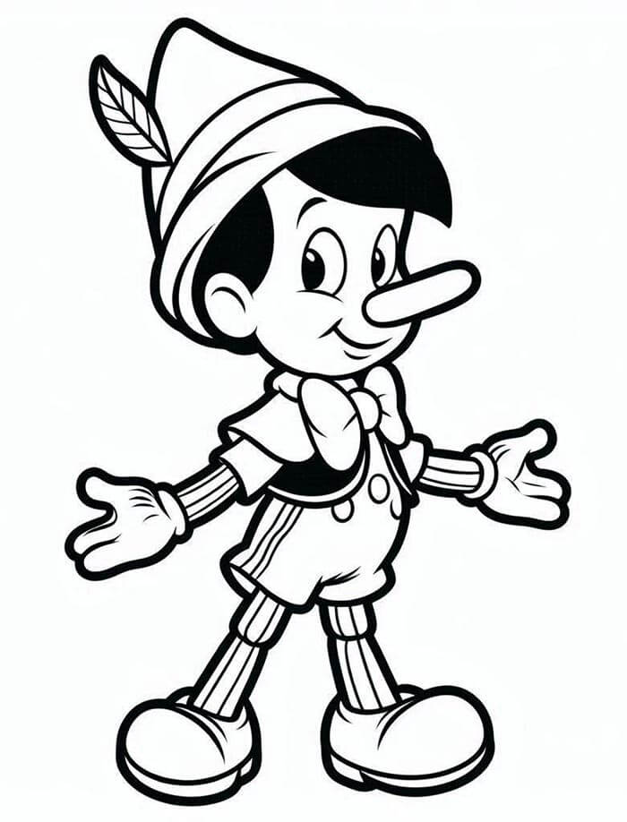Druckbares Pinocchio Bild ausmalbilder