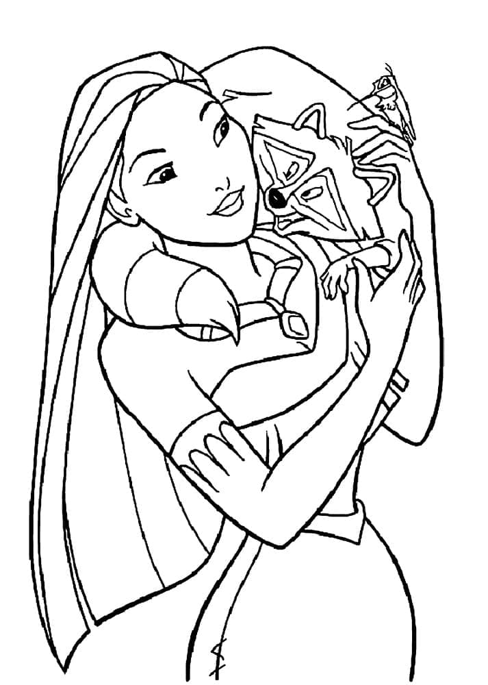 Pocahontas ausmalbilder