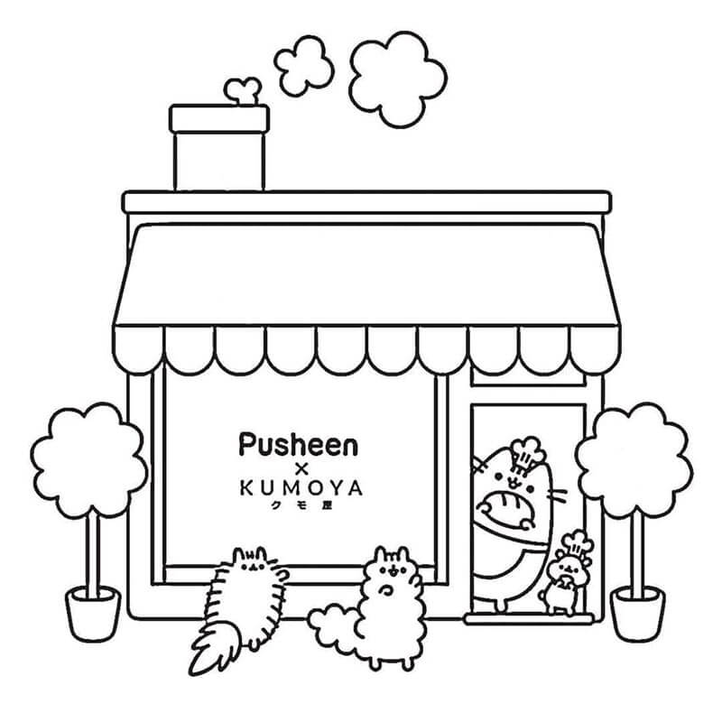 Druckbares Pusheen Bild ausmalbilder