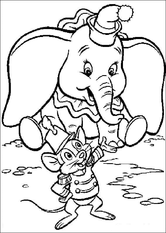 Dumbo Bild ausmalbilder