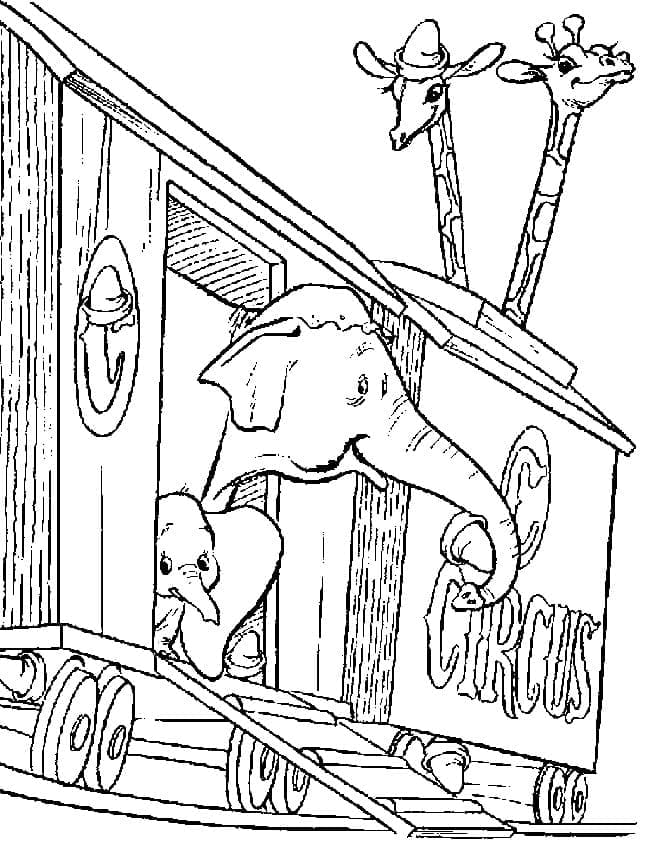 Dumbo aus der Disney-Welt ausmalbilder