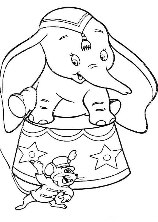 Dumbo für Kinder ausmalbilder