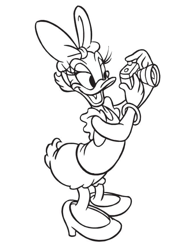 Erstaunliche Daisy Duck ausmalbilder