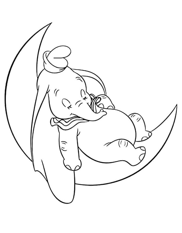 Fantastischer Dumbo ausmalbilder