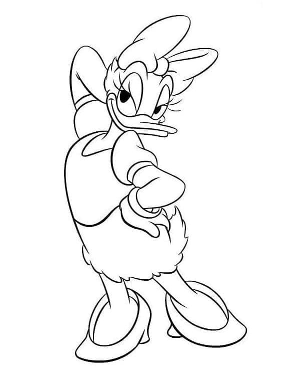 Freundliche Daisy Duck ausmalbilder