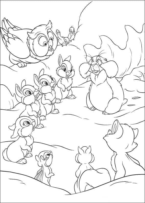 Freundlicher Bambi ausmalbilder