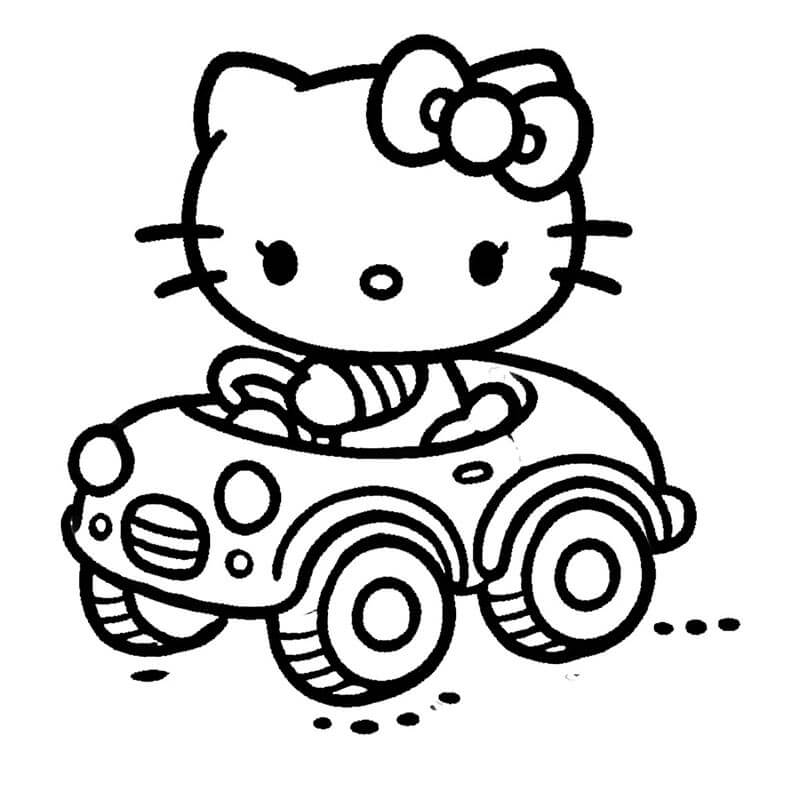 Hello Kitty Druckvorlage für Kinder ausmalbilder