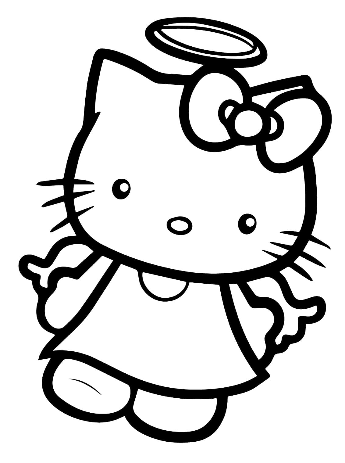 Hello Kitty Engel ausmalbilder