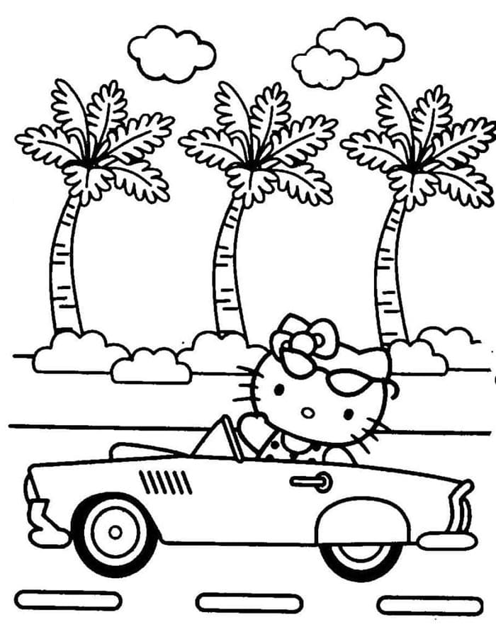 Hello Kitty Malvorlage zum Drucken ausmalbilder
