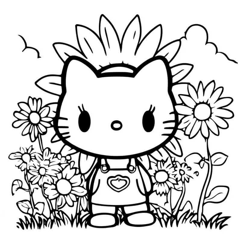 Hello Kitty für 4-jährige Kinder ausmalbilder