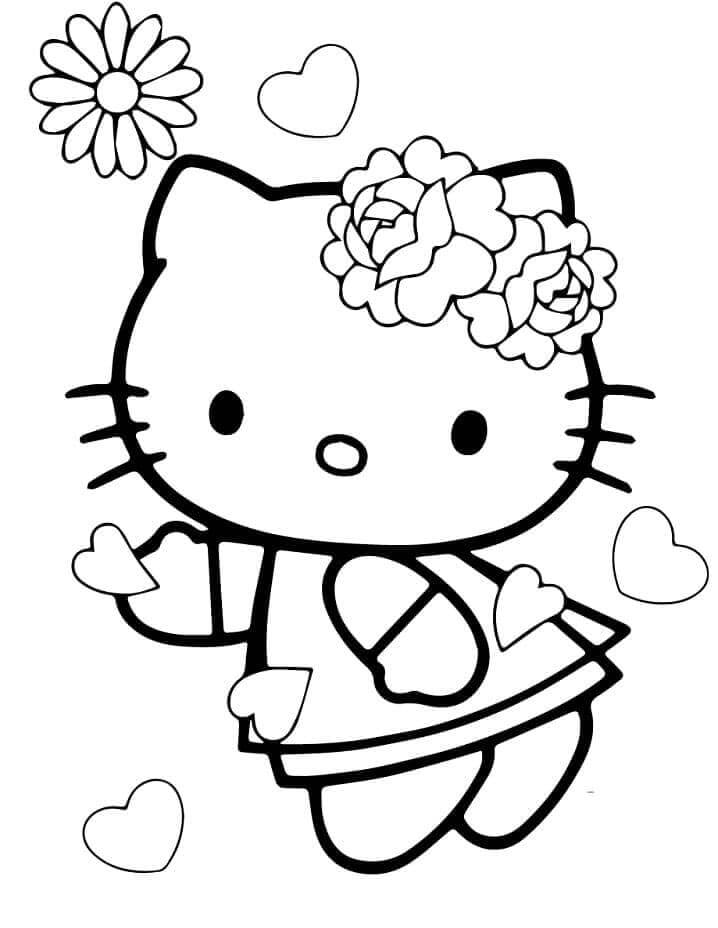 Hello Kitty kostenlos für Kinder ausmalbilder