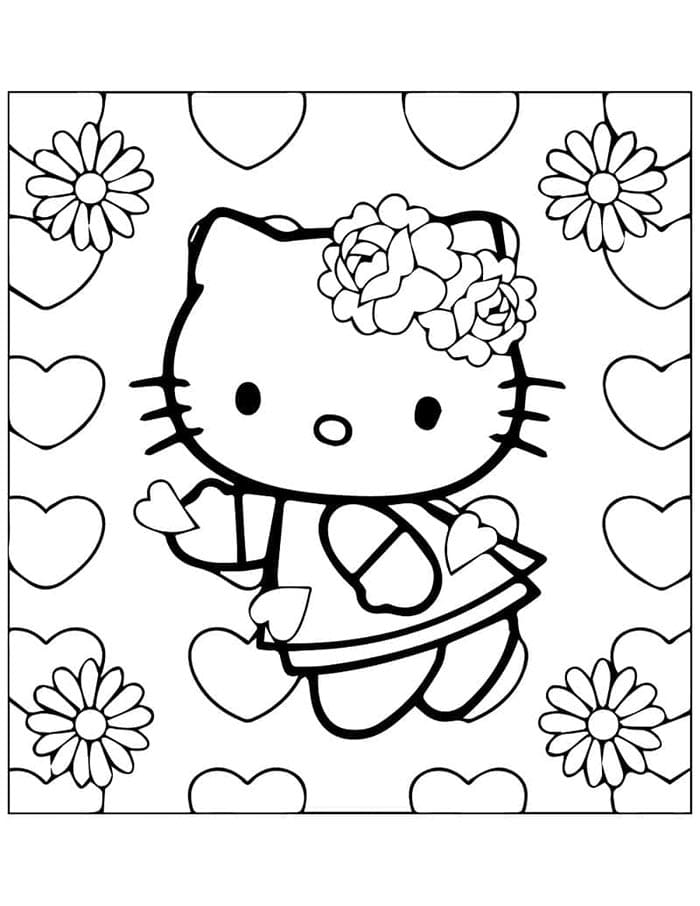 Hello Kitty kostenlos nutzbar ausmalbilder