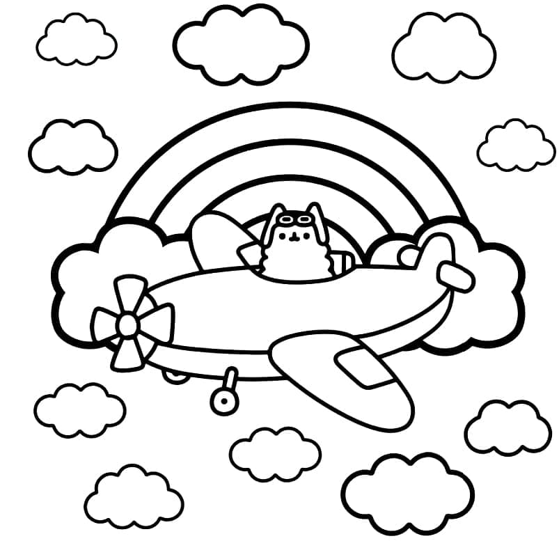 Hübsche Pusheen ausmalbilder