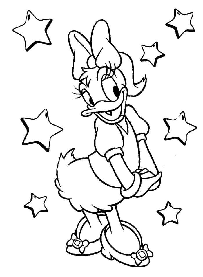 Kleine Daisy Duck ausmalbilder