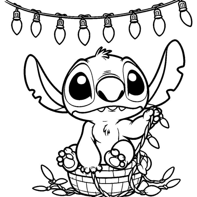 Kostenfrei druckbares Lilo und Stitch ausmalbilder