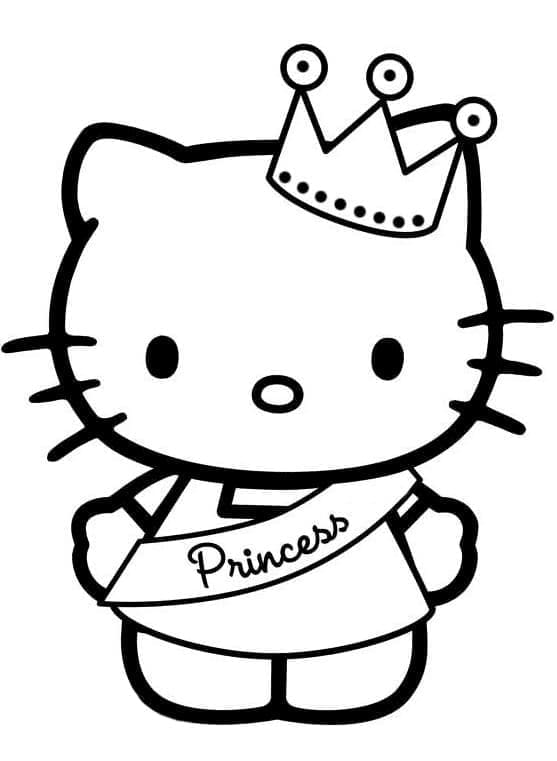 Kostenlos druckbare Hello Kitty ausmalbilder