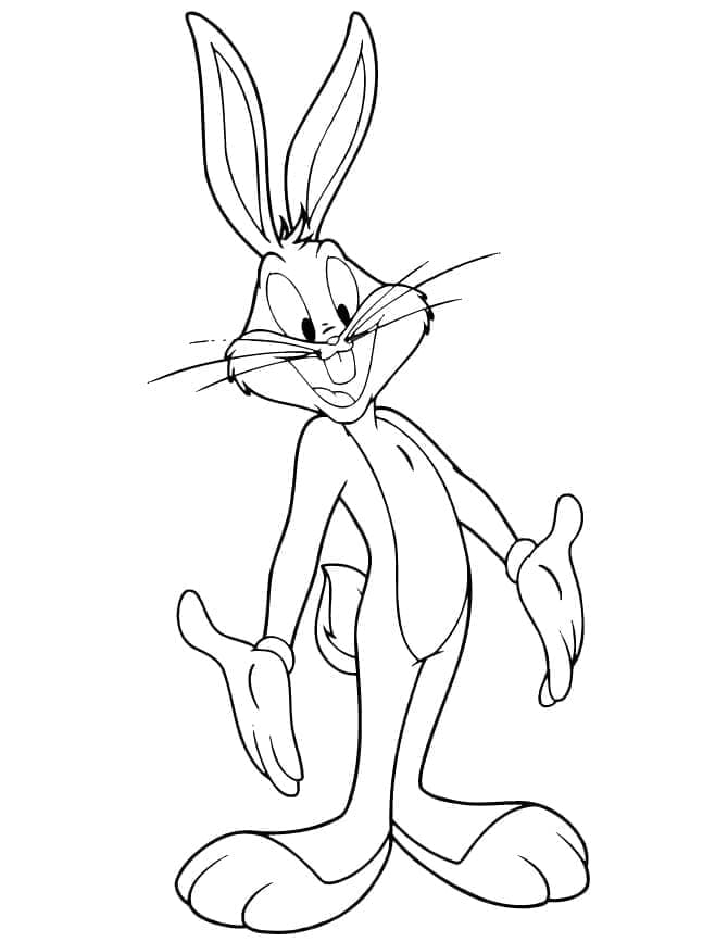 Kostenlos druckbarer Bugs Bunny ausmalbilder